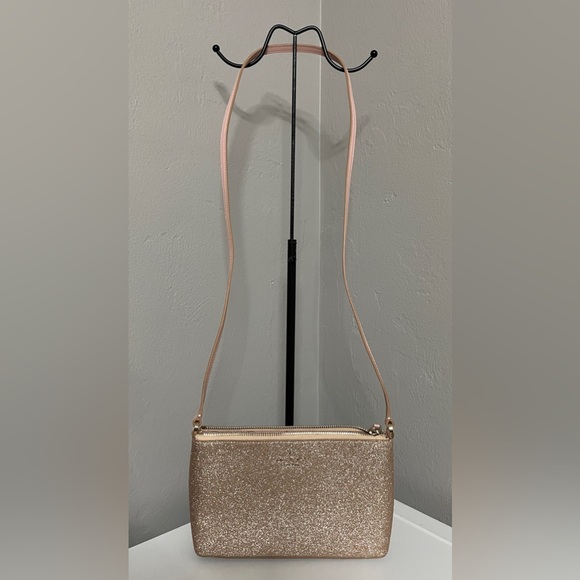 kate spade Bags Kate Spade Rose Gold Glitter Crossbody Poshmark
